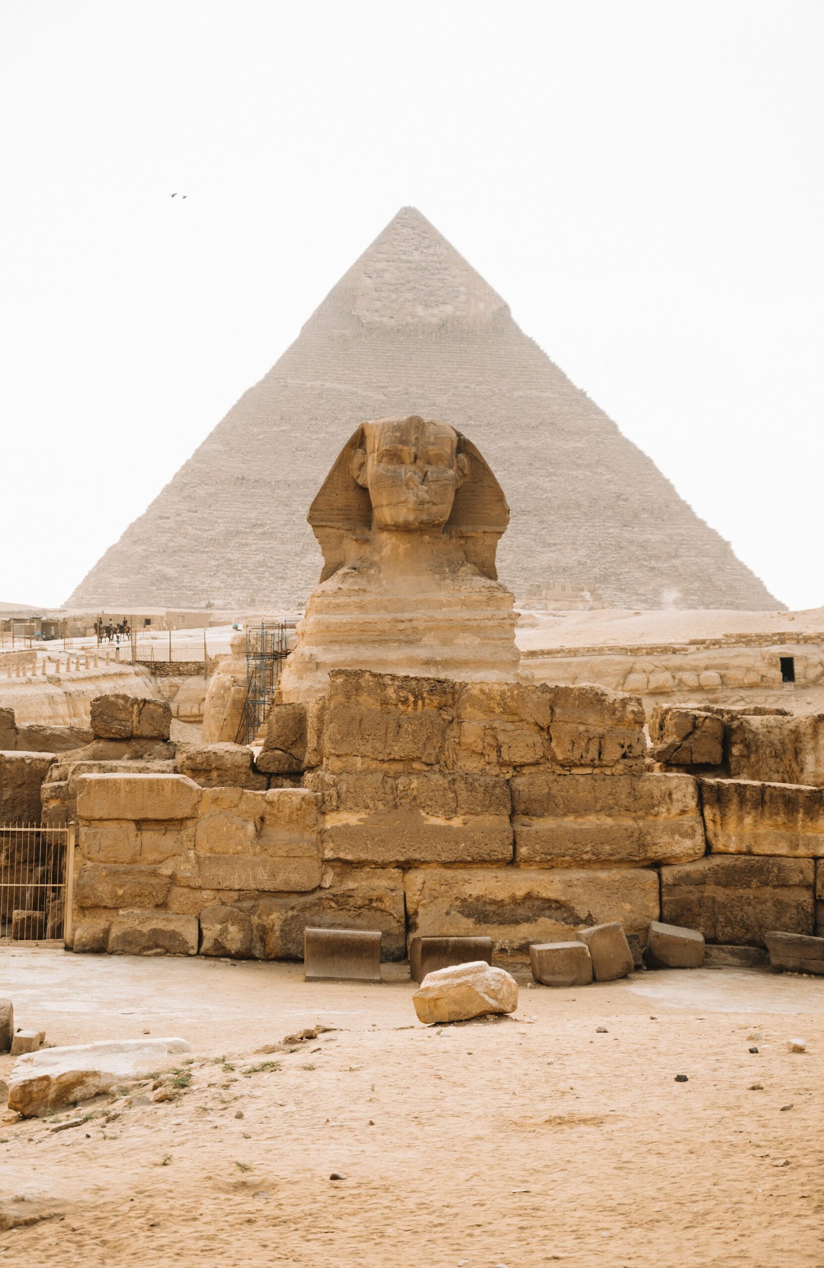 The Sphinx and the Great Pyramid at Giza