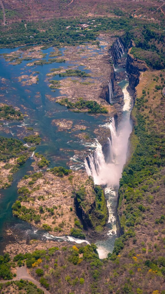 Victoria Falls from the air